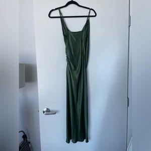 Zara olive green midi dress